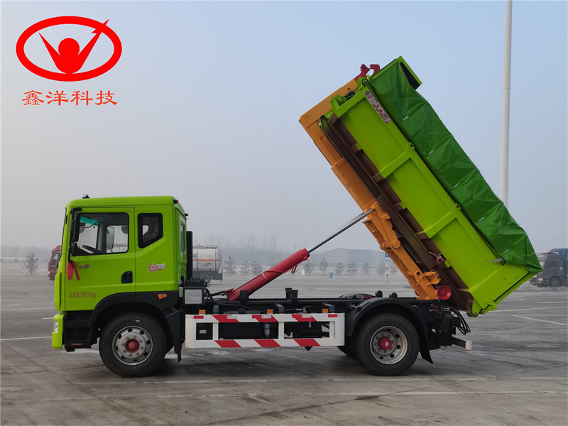 3950东风D9勾臂垃圾车